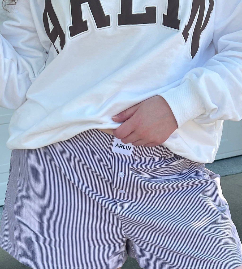 Striped Cotton Boxer Shorts