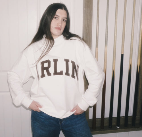 Varsity Mock Neck Sweatshirt