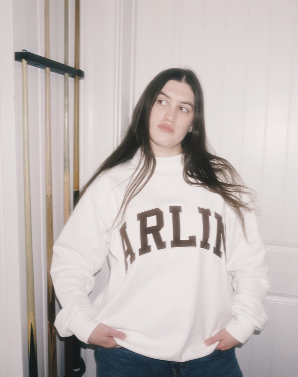 Varsity Mock Neck Sweatshirt